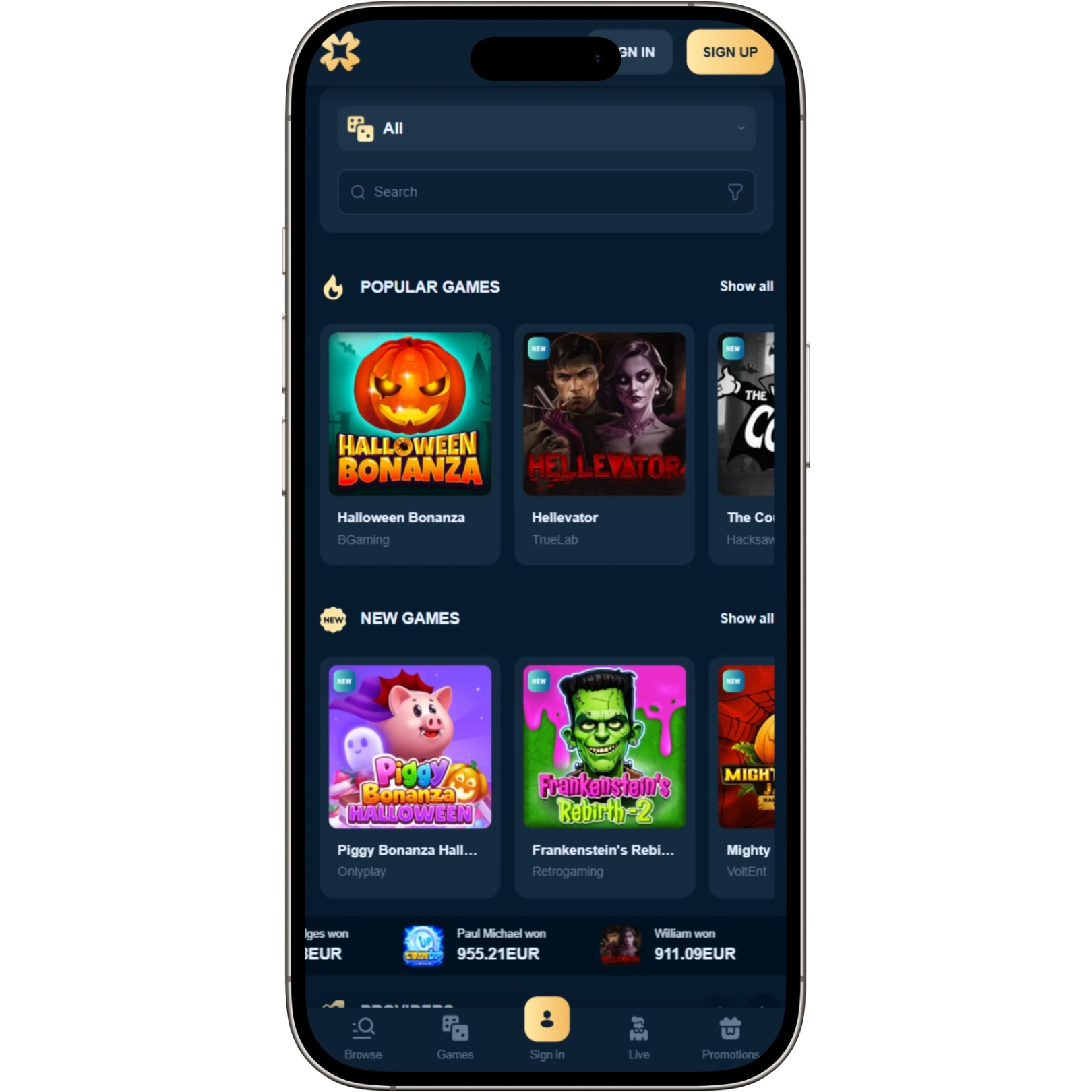 Revery Play Casino Mobile Experience